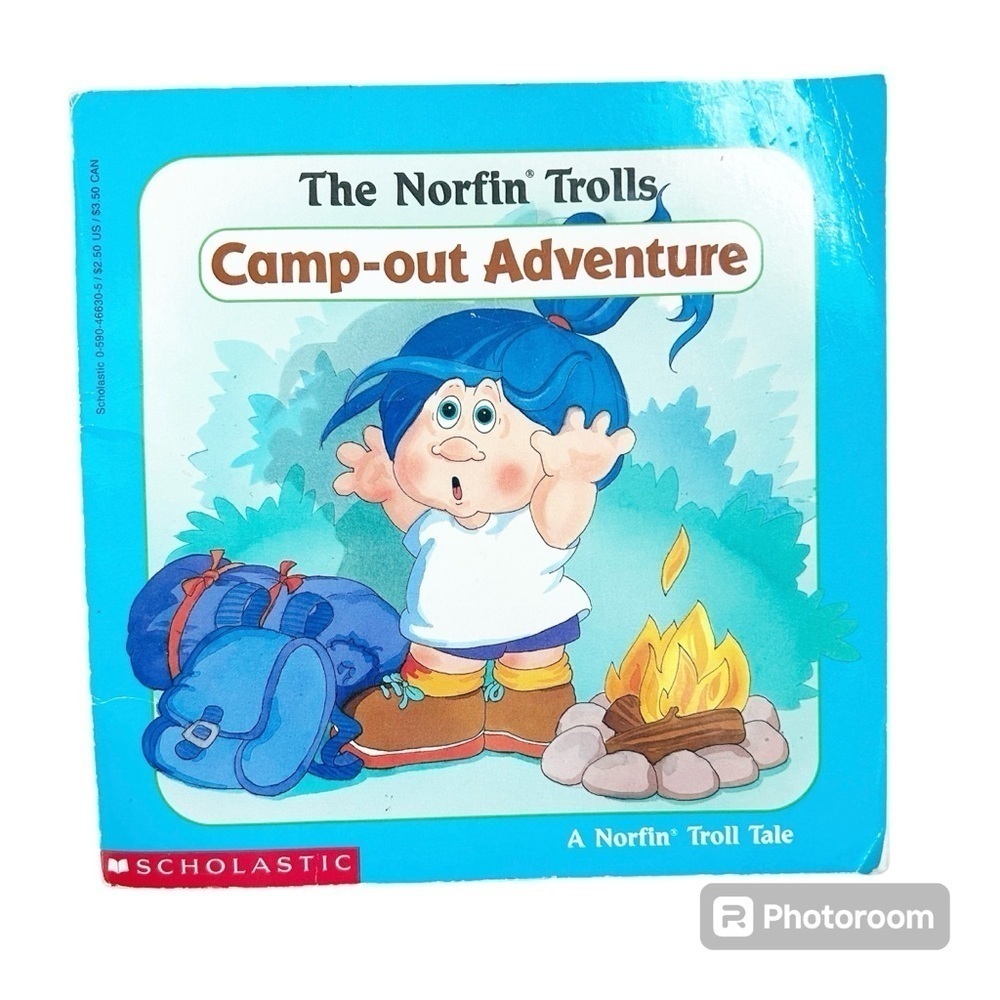 The Norfin Trolls Camp-out Adventure 1993 Vintage/Nostalgia Scholastic Book